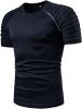 Men's Casual Shirt Short Sleeve Crewneck T Shirt Athletic Running Sport Gym Mens T Shirts - S - navy