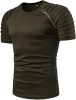 Men's Casual Shirt Short Sleeve Crewneck T Shirt Athletic Running Sport Gym Mens T Shirts - S - green