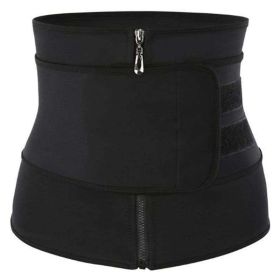 Workout Waist Trainers for Women Sweat Waist Trimmers Weight Loss Body Shaper - Single belt Grey - 3XL