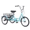 26&quot; European Adult Tricycles 3 Wheel W/Installation Tools with Low Step-Through; Large Basket; Tricycle for Adults; Women; Men - as Pic