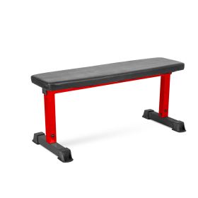 Strength Flat Utility Weight Bench (600 lb Weight Capacity) - Red