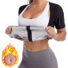 Fitness Tummy Slimming Sheath Body Shaper Corset Tops Weight Loss Running Shapewear - Silver - S/M