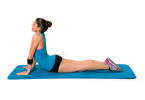 Thick Yoga and Pilates Exercise Mat with Carrying Strap - Blue