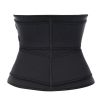 Workout Waist Trainers for Women Sweat Waist Trimmers Weight Loss Body Shaper - Double belt Black - XXL