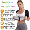 Fitness Tummy Slimming Sheath Body Shaper Corset Tops Weight Loss Running Shapewear - Silver - S/M