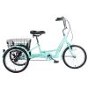 26&quot; European Adult Tricycles 3 Wheel W/Installation Tools with Low Step-Through; Large Basket; Tricycle for Adults; Women; Men - as Pic