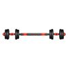 Home Indoor Cardio Gym Adjustable Weights Dumbbells Set - Black & Red - 10 KG