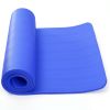 0.6-inch Thick Yoga Mat Anti-Tear High Density NBR Exercise Mat Anti-Slip Fitness Mat - Blue