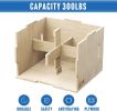 3-in-1 Wooden Jump Box for Crossfit Workout 12*14*16in Height Log color - Wood - 14*16*20in